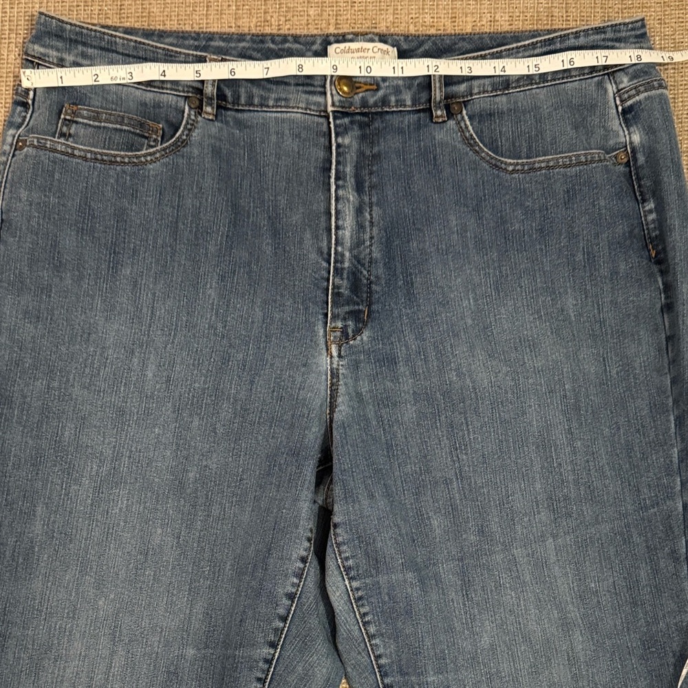 Coldwater Creek Women's Classic Fit Boot Cut Blue Jeans Jeans Size 16 - Picture 4 of 5